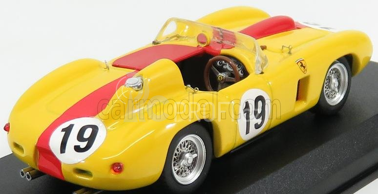 Art-model Ferrari 290mm Spider Ch.0606 N 19 4th Portugal Monsanto Gp 1957 A.de Changy 1:43 Žlutá