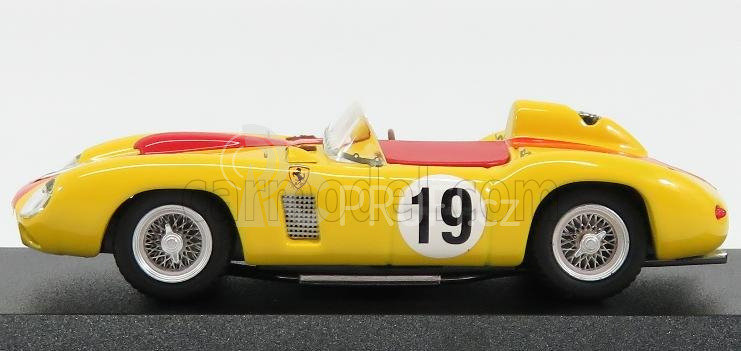 Art-model Ferrari 290mm Spider Ch.0606 N 19 4th Portugal Monsanto Gp 1957 A.de Changy 1:43 Žlutá