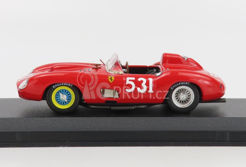 Art-model Ferrari 315s Spider S/n0646 N 531 Mille Miglia 1957 A.de Portago - E.nelson 1:43 Red