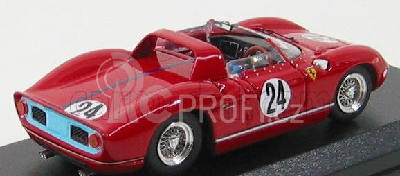 Art-model Ferrari 330p N 24 Sebring 1965 Hill - Bonnier 1:43 Red