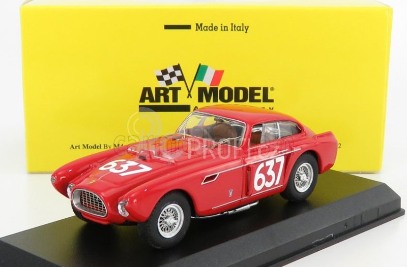 Art-model Ferrari 340 Mexico N 637 Mille Miglia 1952 E.castellotti - G.regosa 1:43 Red