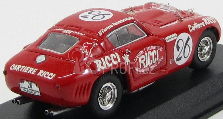 Art-model Ferrari 375mm N 26 Rally Carrera Panamericana 1953 Serena - Mancini 1:43 Red