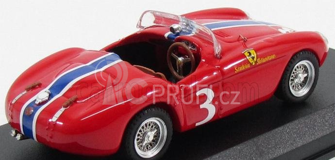 Art-model Ferrari 500 Mondial Spider Ch.0448 N 3 Palm Springs 1955 B.kessier 1:43 Červená Žlutá