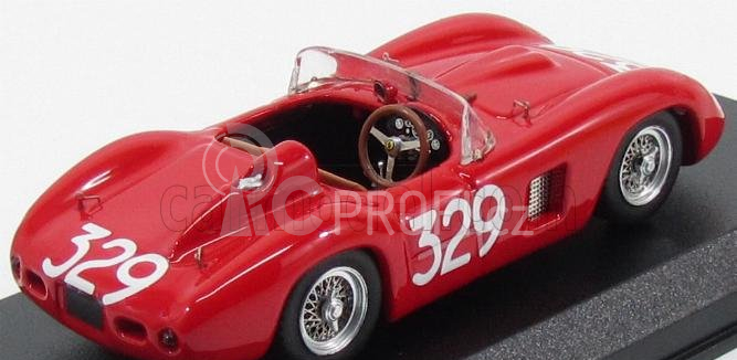 Art-model Ferrari 500tr Spider Ch.0608 N 329 Giro Di Sicilia 1957 G.munaron 1:43 Red