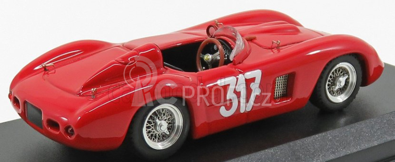 Art-model Ferrari 500tr Spider Ch.0610 N 317 Giro Di Sicilia 1956 G.starrabba 1:43 Červená Žlutá