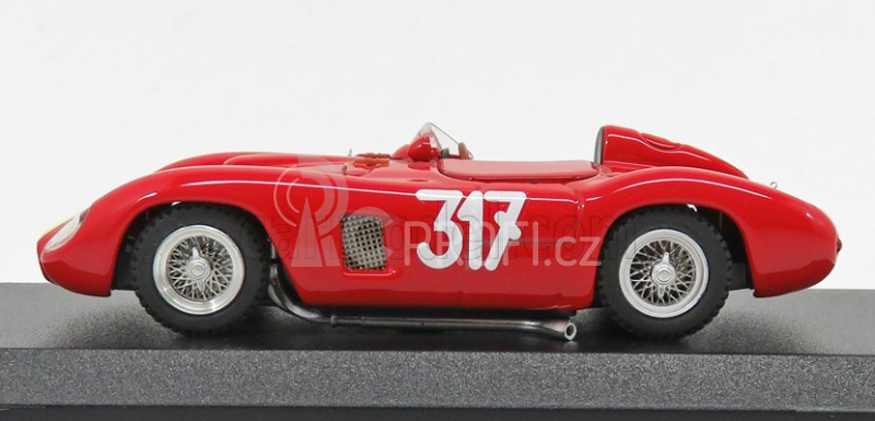 Art-model Ferrari 500tr Spider Ch.0610 N 317 Giro Di Sicilia 1956 G.starrabba 1:43 Červená Žlutá