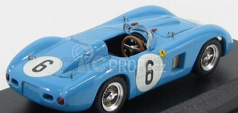 Art-model Ferrari 500tr Spider N 6 Reims 1956 Picard - Manzon 1:43 Světle Modrá