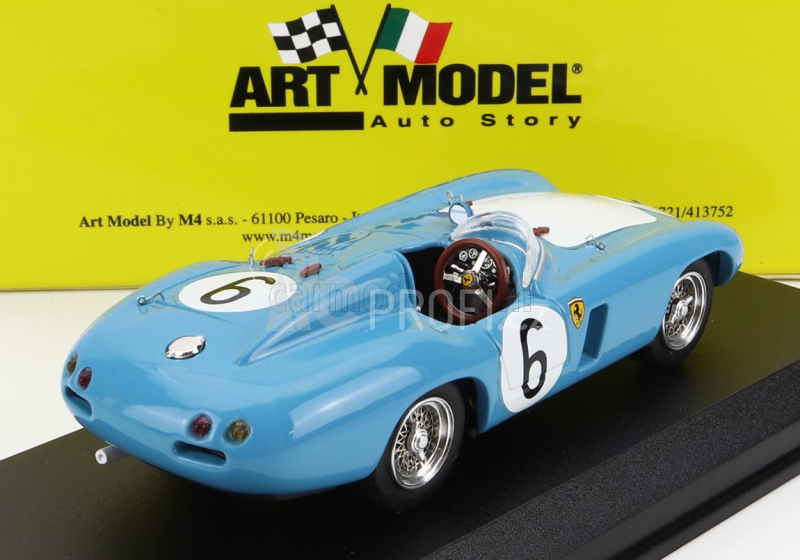 Art-model Ferrari 750 Monza 1000 Km Parigi 1956 J.lucas-h.schell 1:43 Světle Modrá