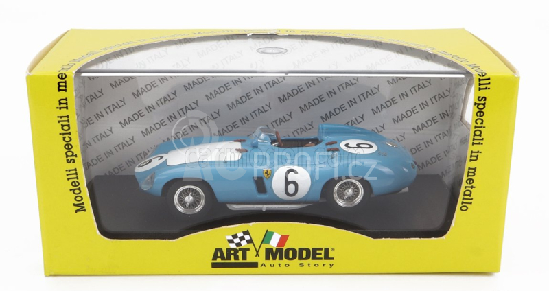 Art-model Ferrari 750 Monza 1000 Km Parigi 1956 J.lucas-h.schell 1:43 Světle Modrá