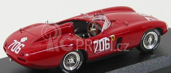 Art-model Ferrari 750 Monza N 706 Mille Miglia 1955 - Protti Zanini 1:43 Red