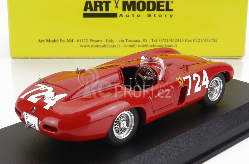 Art-model Ferrari 750 Monza Spider N 724 Mille Miglia 1955 Sergio Sighinolfi 1:43 Red