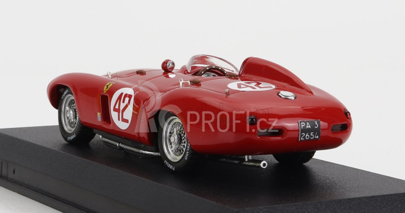 Art-model Ferrari 750 Monza Spider Sn0530m N 42 2nd Tunisi Belvedere Gp 1955 L.bordonaro 1:43 Red