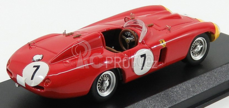 Art-model Ferrari 857s Ch.0578 N 7 5th 1000km Paris-monthlery 1956 De Pordago - Hill 1:43 Red