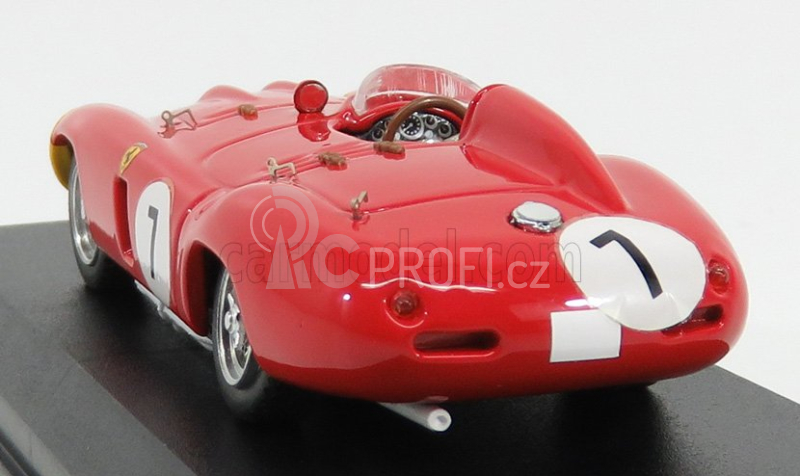 Art-model Ferrari 857s Ch.0578 N 7 5th 1000km Paris-monthlery 1956 De Pordago - Hill 1:43 Red