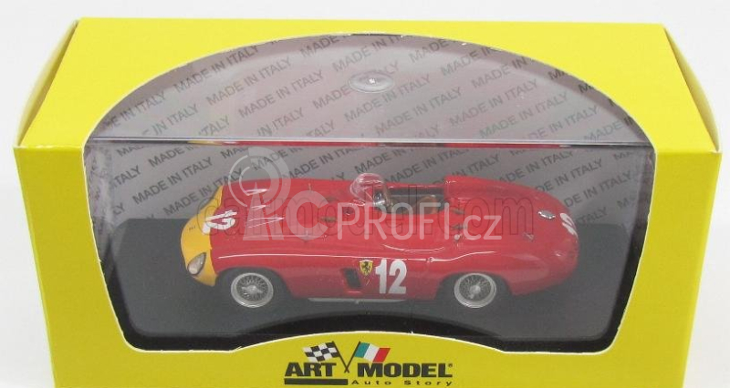 Art-model Ferrari 857s Spider Ch.0584 N 12 3rd Cuba Gp 1957 A.de Portago 1:43 Červená Žlutá