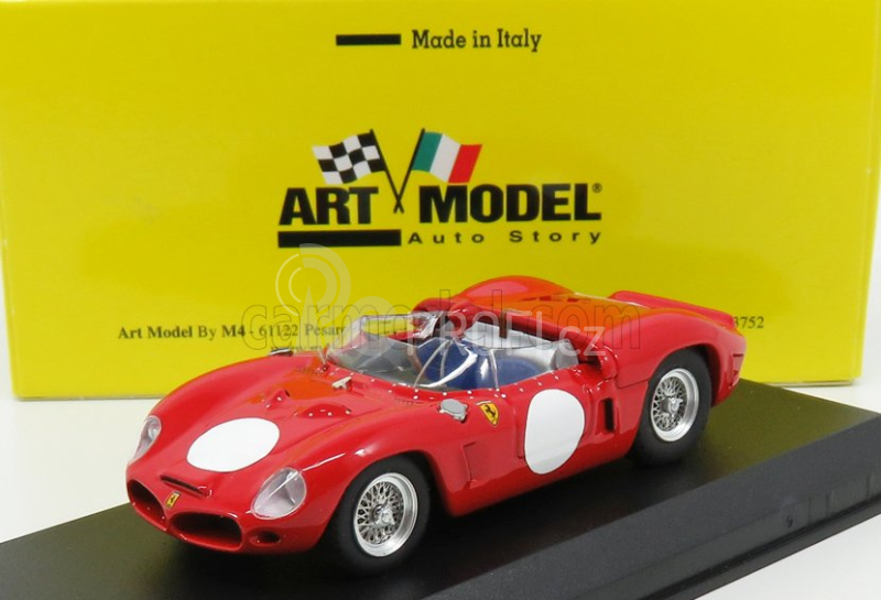 Art-model Ferrari Dino 246sp Ch.0796 Spider Fantuzzi N 0 Prova 1961 1:43 Red