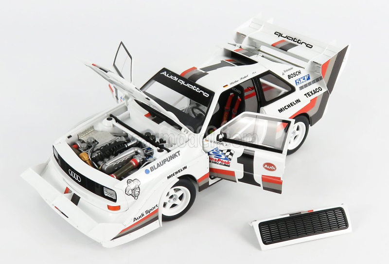 Autoart Audi Quattro Sport S1 N 1 Winner Rally Pikes Peak Hill Climb 1987 W.rohrl 1:18 Žlutá Bílá Červená