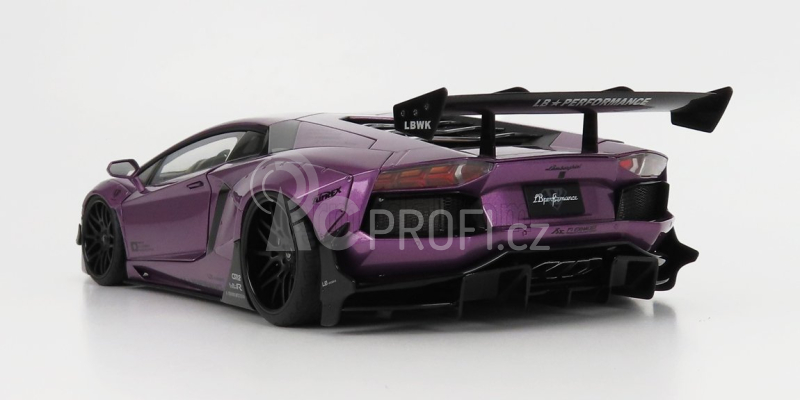 Autoart Lamborghini Aventador Liberty Walk 2017 1:18 Fialový Uhlík