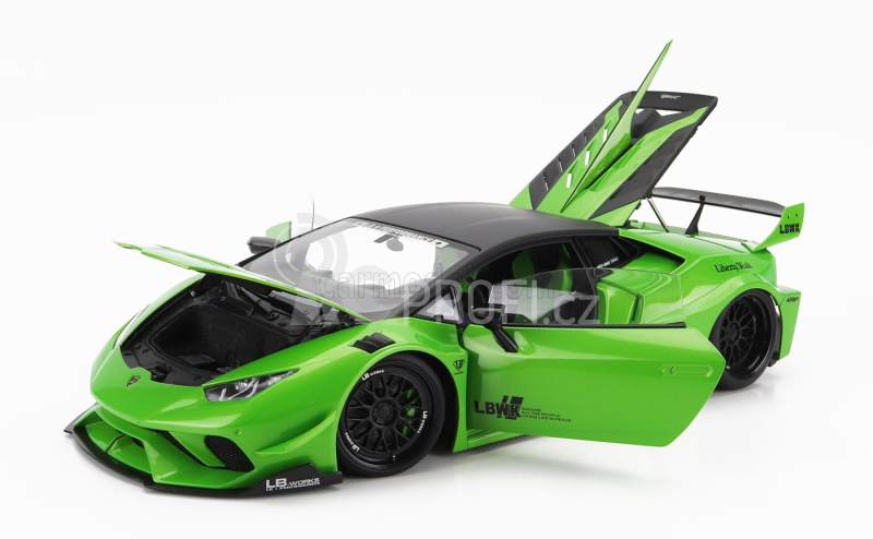 Autoart Lamborghini Huracan Liberty Walk Lb Silhouette Works Gt 2018 1:18 Pearl Green