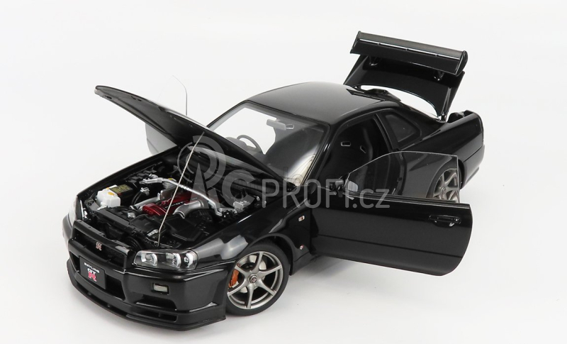 Autoart Nissan Skyline Gt-r (r34) V-specii 2001 1:18 Black Pearl