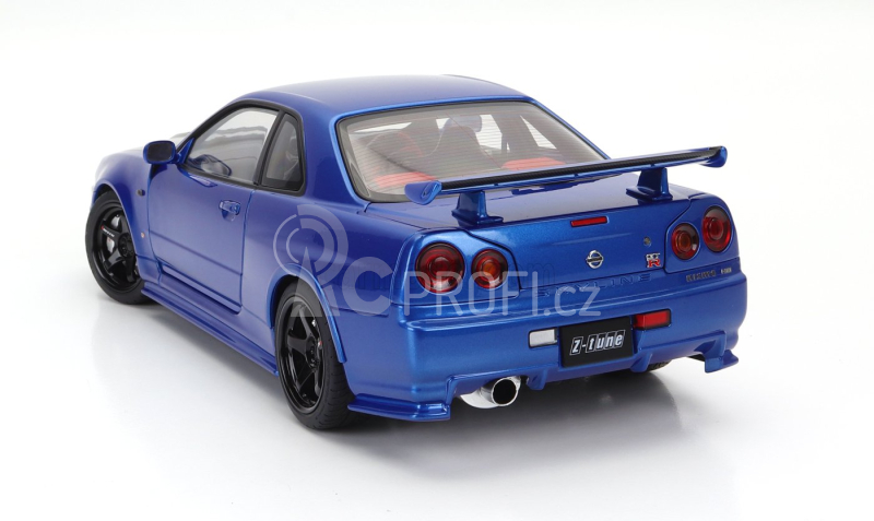 Autoart Nissan Skyline Gt-r (r34) Z-tune 2002 1:18 Bayside Blue Carbon