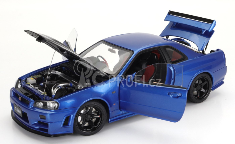 Autoart Nissan Skyline Gt-r (r34) Z-tune 2002 1:18 Bayside Blue Carbon