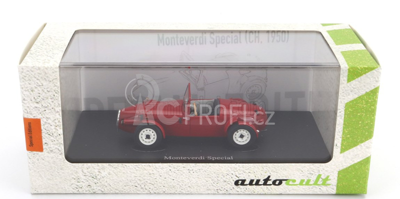 Autocult Monteverdi Special Sedan Switzerland 1950 1:43 Red