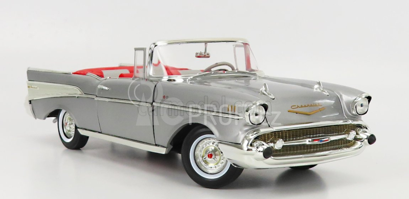 Autoworld Chevrolet Bel Air Cabriolet Open 1957 1:18 Silver