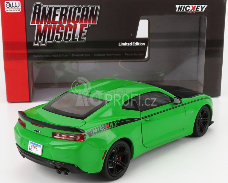 Autoworld Chevrolet Camaro Ss 1le Nickey Coupe 2017 1:18 Zelená Černá