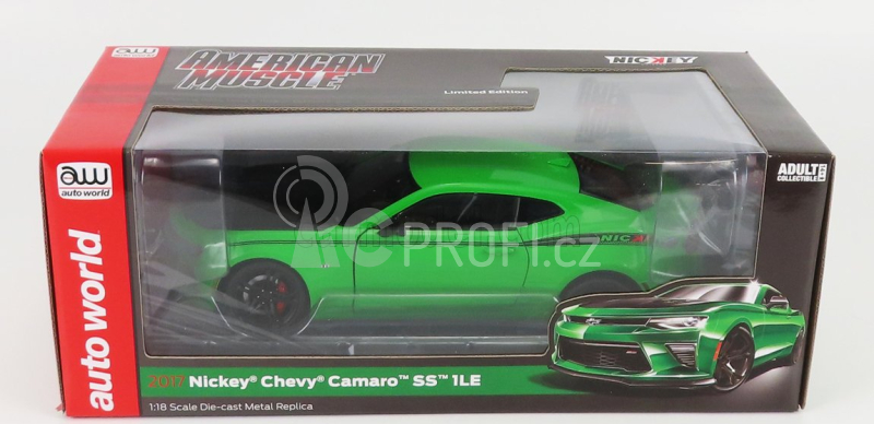 Autoworld Chevrolet Camaro Ss 1le Nickey Coupe 2017 1:18 Zelená Černá