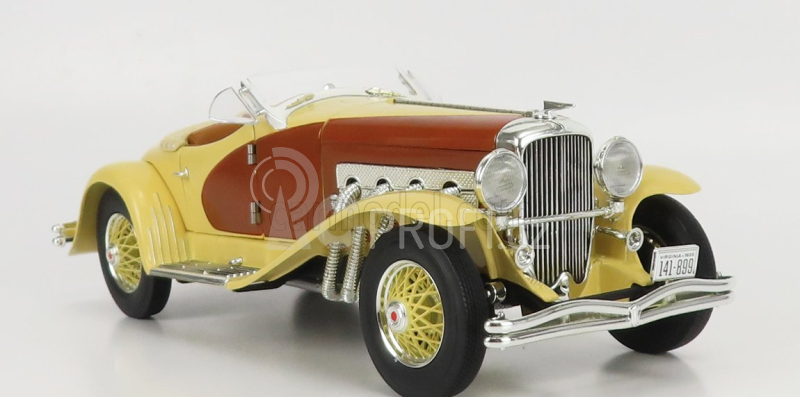 Autoworld Duesenberg Ssj Speedster Spider Cabriolet Open 1935 1:18 Krémově Hnědá