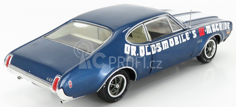 Autoworld Oldsmobile Cutlass 442 Coupe 1969 - Dr Oldsmobile's W-machine 1:18 Modrá Bílá