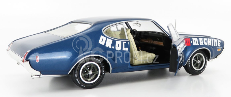 Autoworld Oldsmobile Cutlass 442 Coupe 1969 - Dr Oldsmobile's W-machine 1:18 Modrá Bílá