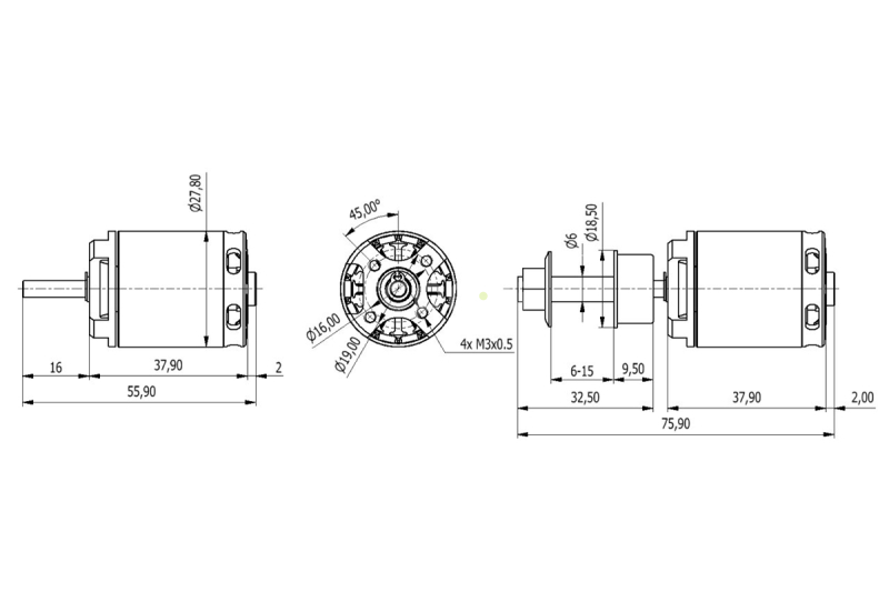 AXI 2220/12 V3 střídavý motor