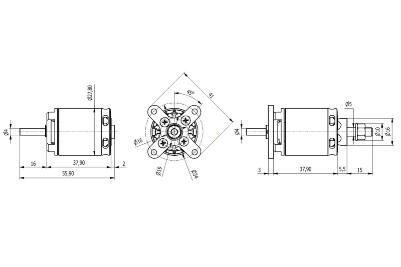 AXI 2220/12 V3 střídavý motor