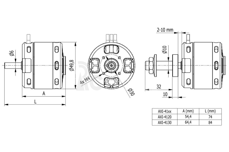 AXI 4120/18 V3 střídavý motor