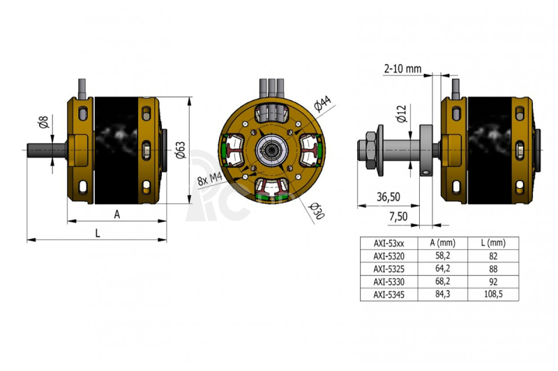 AXI 5325/16 V3 střídavý motor