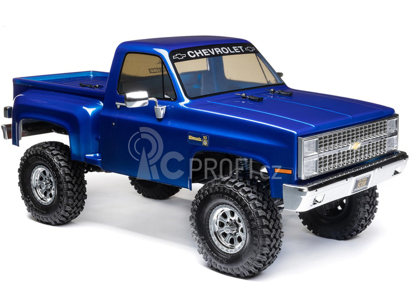 RC auto Axial SCX10 III Base Camp 1:10 4WD Chevy K10 1982 RTR, modrá