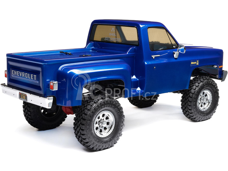 RC auto Axial SCX10 III Base Camp 1:10 4WD Chevy K10 1982 RTR, modrá