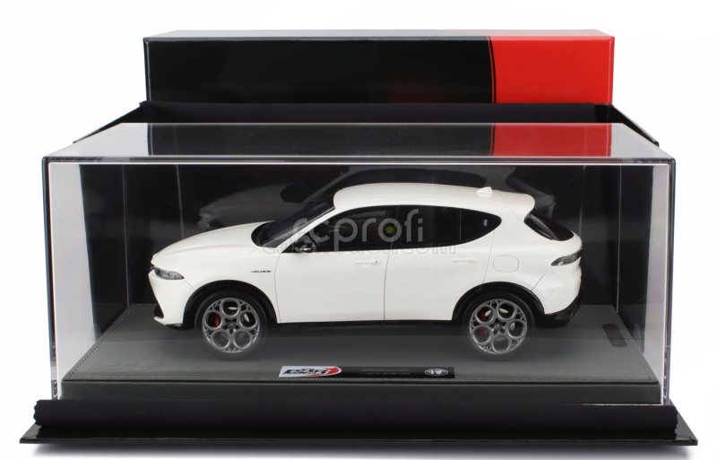 Bbr-models Alfa romeo Tonale Veloce Plug-in Hybrid 2023 - Con Vetrina - With Showcase 1:18 Bianco Alfa - Bílá