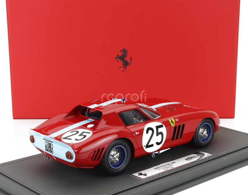 Bbr-models Ferrari 250 Gto 3.0l V12 Team Maranello Concessionaires N 25 24h Le Mans 1964 Innes Reland - Tony Maggs - Jackie Stewart 1:18 Červená Světle Modrá