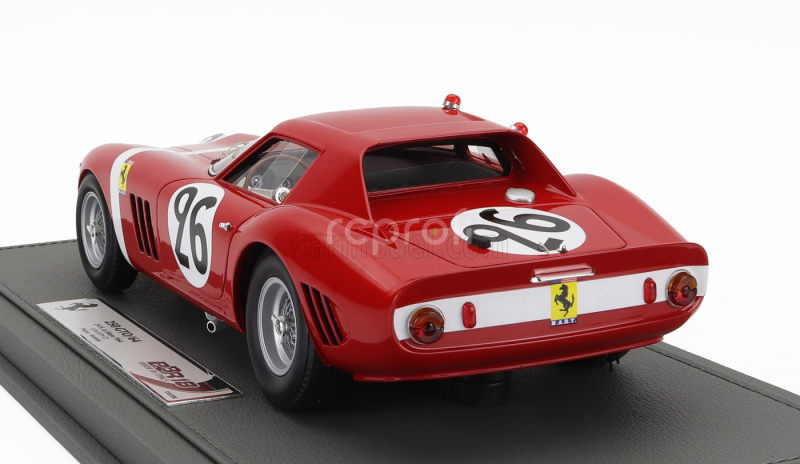 Bbr-models Ferrari 250 Gto 3.0l V12 Team North American Racing N.a.r.t. N 26 24h Le Mans 1964 Ed Hugus - Jose Rosinski - Con Vetrina - With Showcase 1:18 Červená Bílá