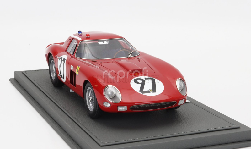 Bbr-models Ferrari 250 Gto Coupe Team North American Racing N.a.r.t. N 27 24h Le Mans 1964 Fernand Tavano - Bob Grossman - Con Vetrina - With Showcase 1:18 Red