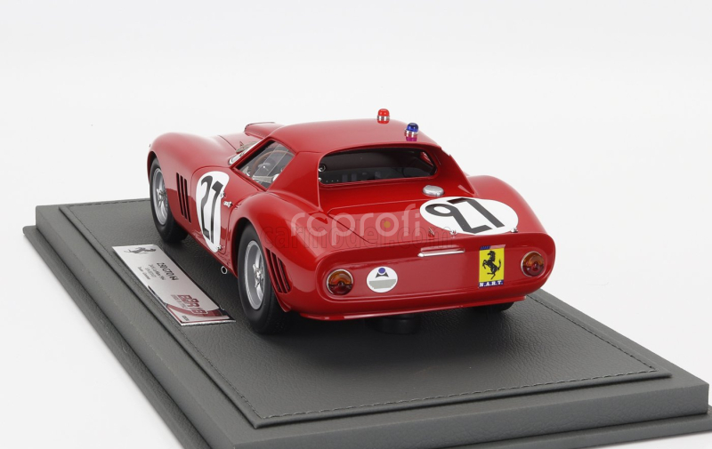 Bbr-models Ferrari 250 Gto Coupe Team North American Racing N.a.r.t. N 27 24h Le Mans 1964 Fernand Tavano - Bob Grossman - Con Vetrina - With Showcase 1:18 Red