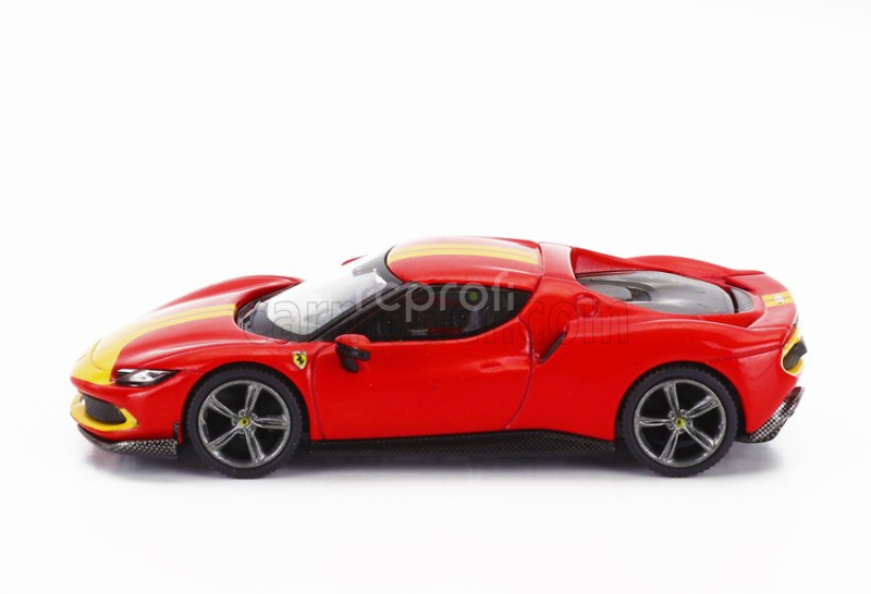 Bbr-models Ferrari 296 Gtb Assetto Fiorano 2023 1:64 Červená Žlutá