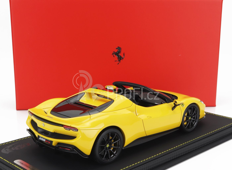 Bbr-models Ferrari 296 Gts Spider 2022 1:18, žlutá