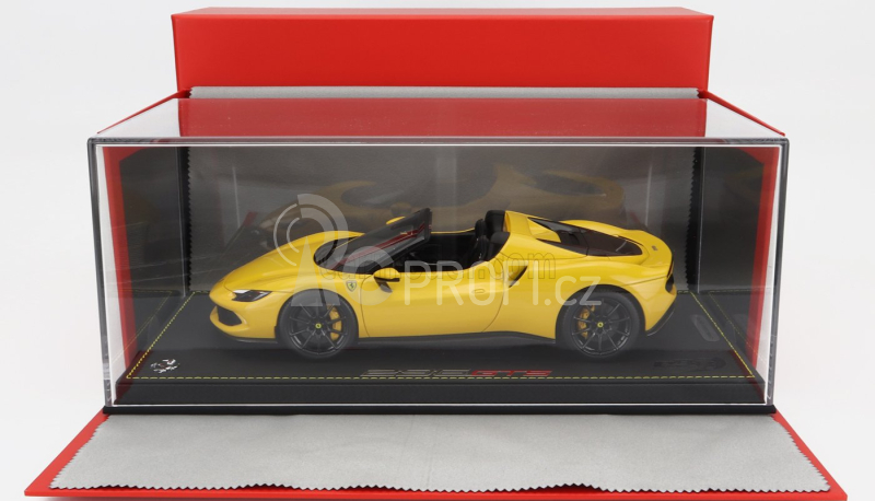 Bbr-models Ferrari 296 Gts Spider 2022 1:18, žlutá