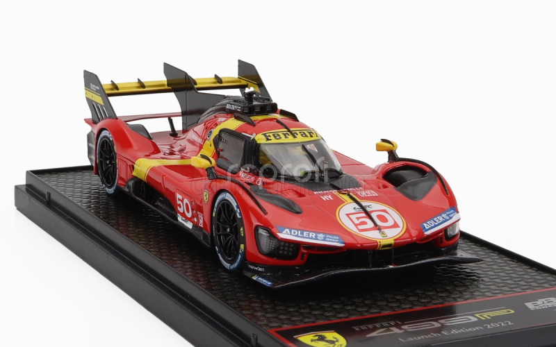 Bbr-models Ferrari 499p 3.0l Turbo V6 Team Ferrari Af Corse N 50 Launch Edition 2022 1:43 Červená Žlutá Černá