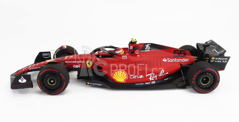 Bbr-models Ferrari F1-75 Team Scuderia Ferrari N 55 2nd Bahrain Gp 2022 Carlos Sainz 1:18 Red