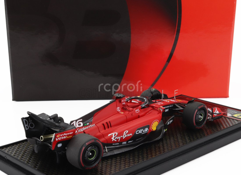 Bbr-models Ferrari F1  Sf-23 Team Scuderia Ferrari N 16 3rd Belgium Gp 2023 Charles Leclerc 1:43 Červená Černá